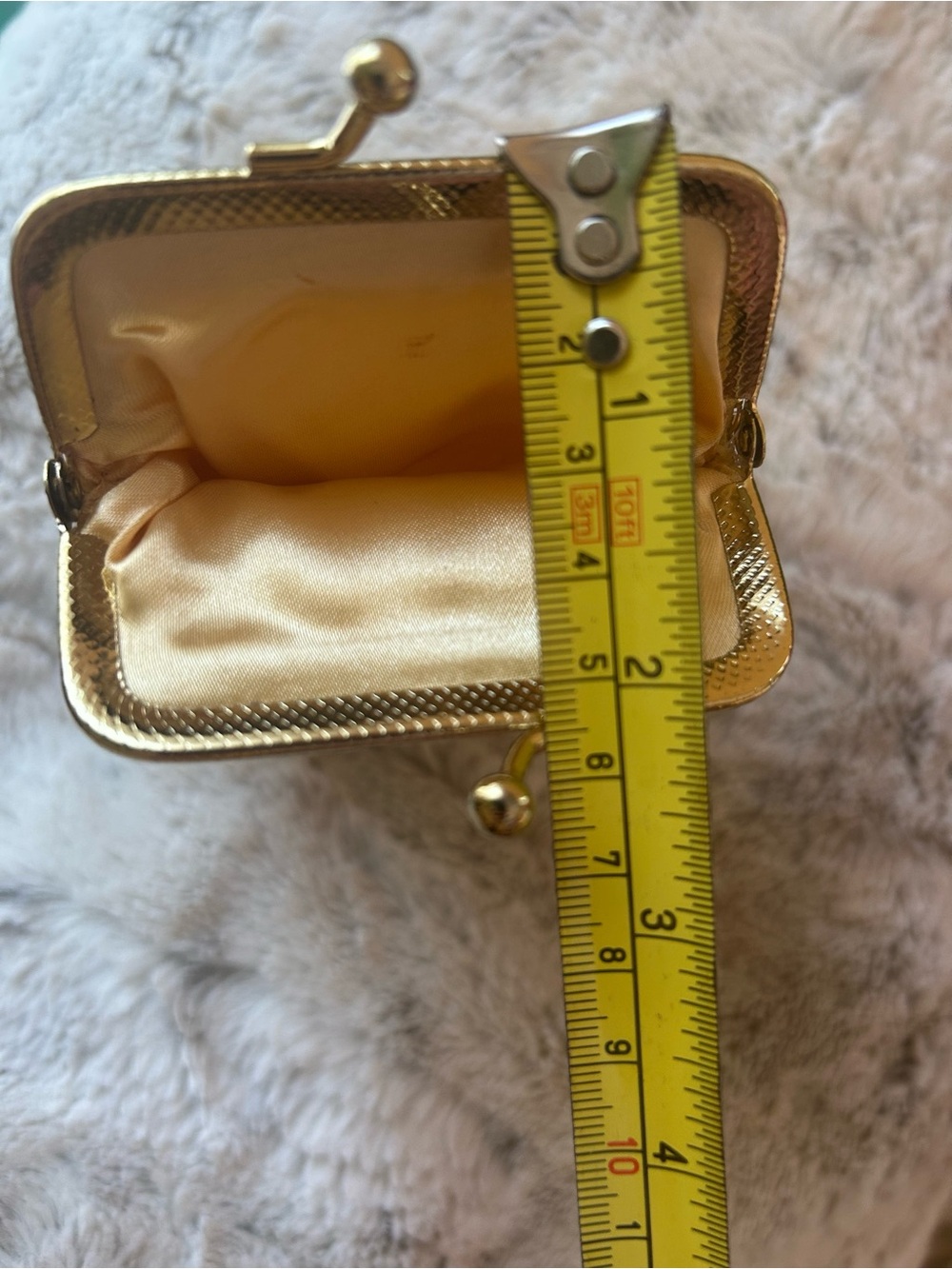 Gold Sequin Evening Clutch Bag - Picture 6 of 6